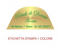 Etichette adesive per fioristi, fiorai e vivaisti (mm 54x26)  (cod.91G)